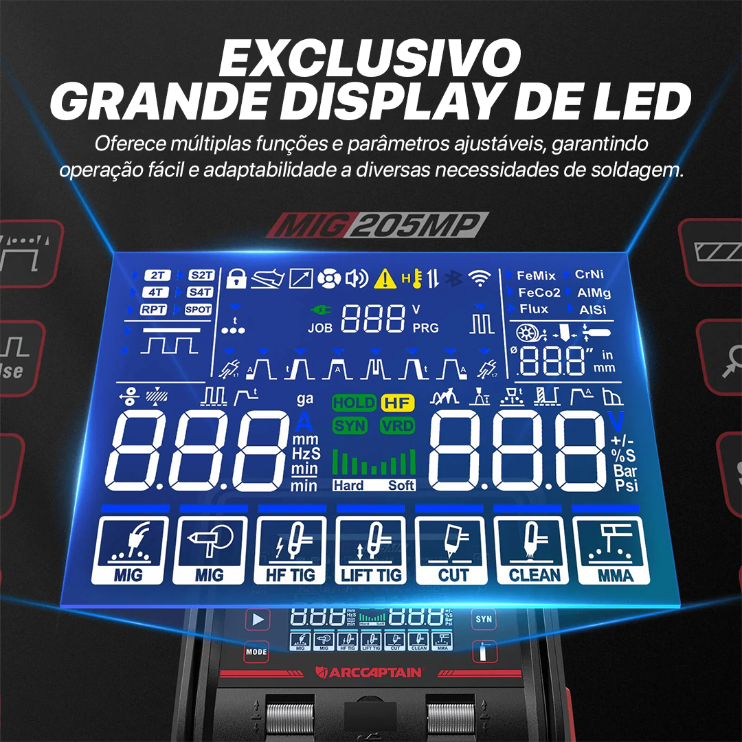 Máquina de Solda e Corte MIG205MP