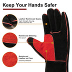 Luvas de Soldagem Multifuncional em Couro Bovino